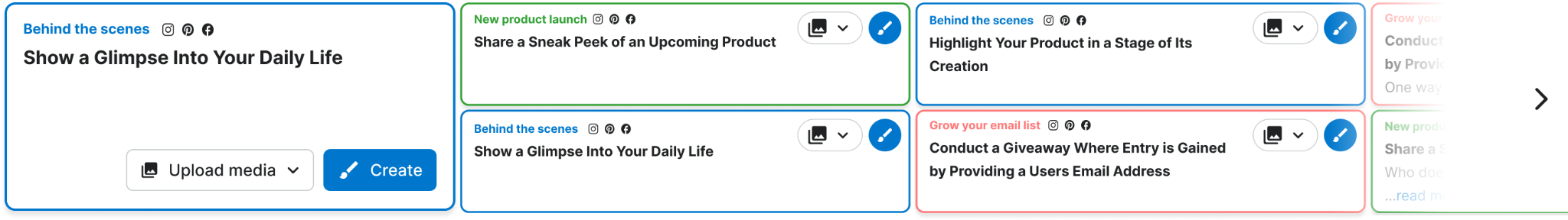 Early iteration showing multiple prompt titles